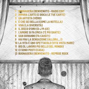 Tracklist Album 'Tredici - La Vita è uno Spettacolo' Massi Fruchi